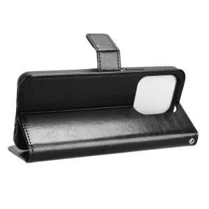 PU Leather Flip Case for Honor X6b 4G, Black 3
