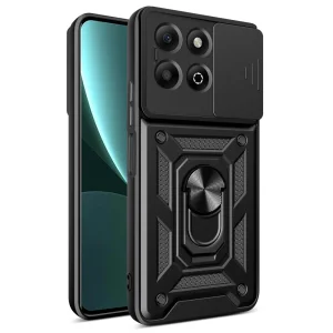 Удароустойчив калъф Slide Camera за Honor X6b 4G, Черен