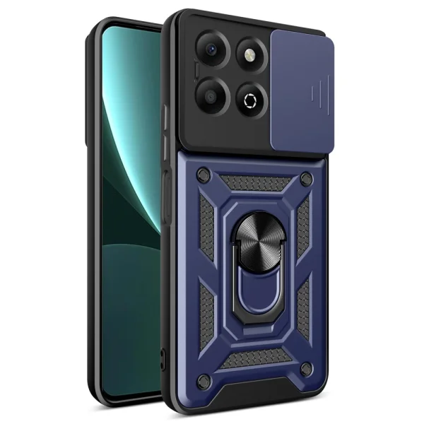 Удароустойчив калъф Slide Camera за Honor X6b 4G, Син 1