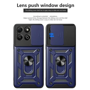 Удароустойчив калъф Slide Camera за Honor X6b 4G, Син 3