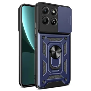 Удароустойчив калъф Slide Camera за Honor X6b 4G, Син