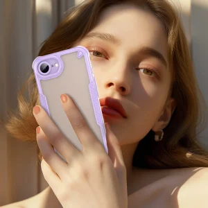 Shockproof Frosted Case for iPhone 16e/17e, Purple 4