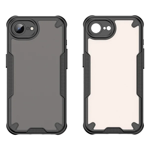 Shockproof case Frosted for iPhone 16e/17e, Black 2