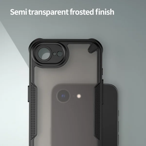 Shockproof case Frosted for iPhone 16e/17e, Black 3