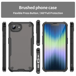 Shockproof case Frosted for iPhone 16e/17e, Black 5