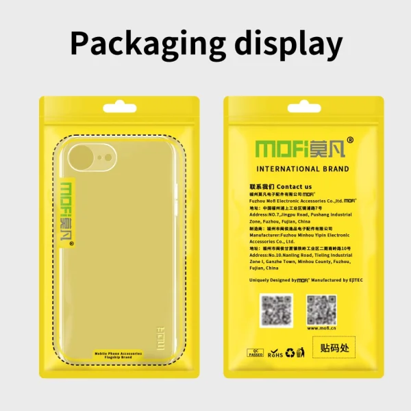 MOFI Silicone Case for iPhone 16e/17e, Transparent 5