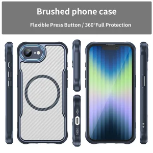 MagSF Hybrid Carbon Shockproof Case for iPhone 16e/17e, Blue 6