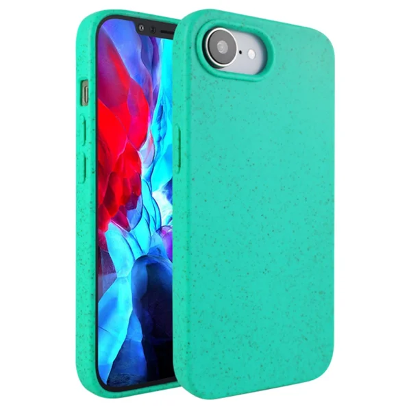Biodegradable Matte Silicone Case for iPhone 16e/17e, Green 1
