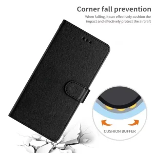 Leather Wallet book case for iPhone 16e/17e, Black 4