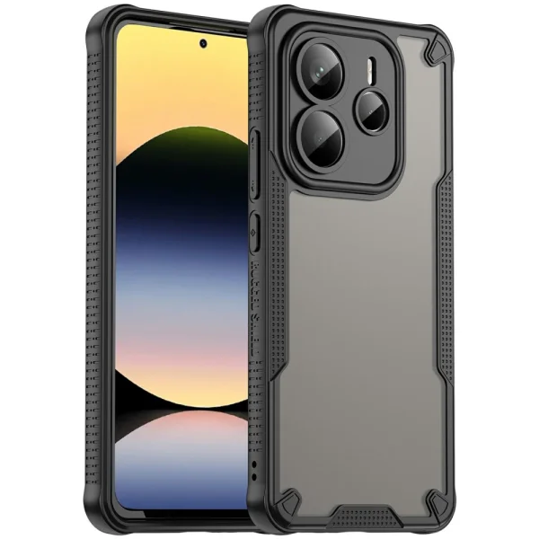 Удароустойчив калъф Frosted за Xiaomi Redmi Note 14 5G, Черен 1