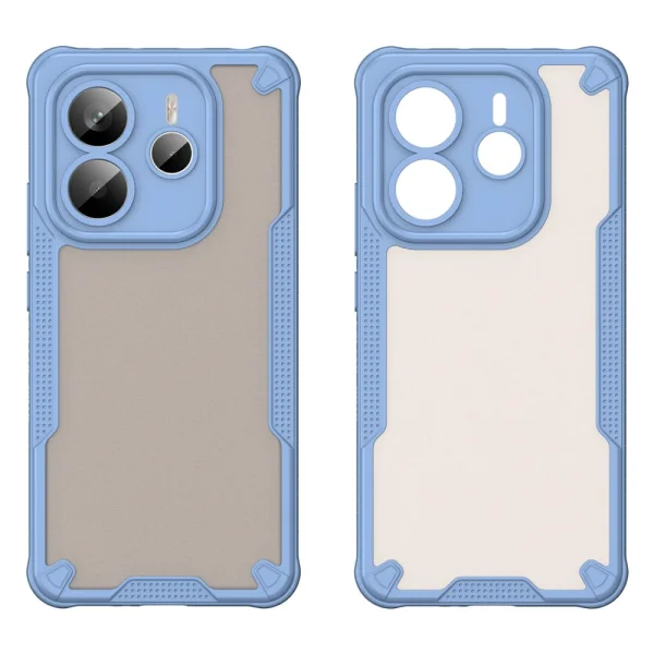 Shockproof Frosted Case for Xiaomi Redmi Note 14 5G, Blue 2