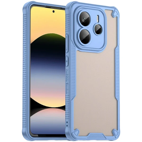 Shockproof Frosted Case for Xiaomi Redmi Note 14 5G, Blue 1