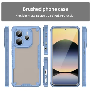 Shockproof Frosted Case for Xiaomi Redmi Note 14 5G, Blue 4