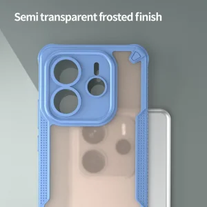 Shockproof Frosted Case for Xiaomi Redmi Note 14 5G, Blue 3