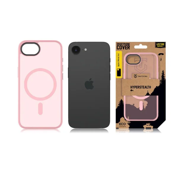 Shockproof Case Tactical MagForce Hyperstealth for iPhone 16e/17e, Pink 3