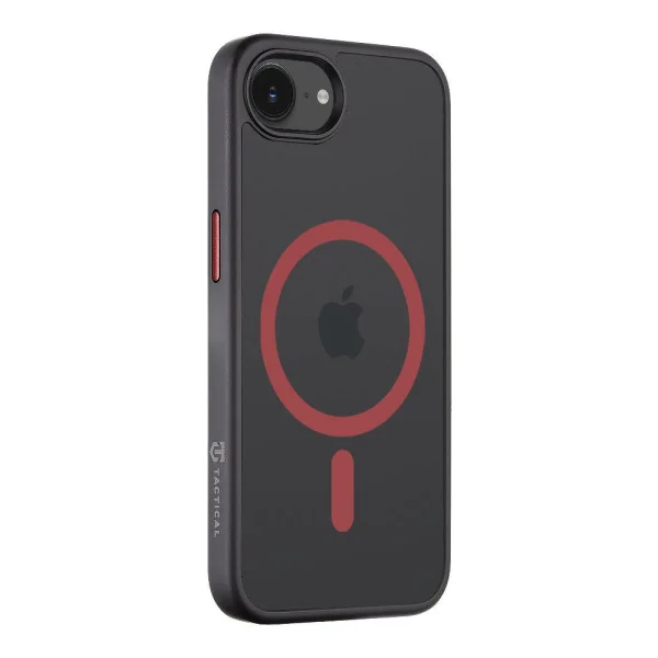 Shockproof case Tactical MagForce Hyperstealth for iPhone 16e/17e, Black-red 2