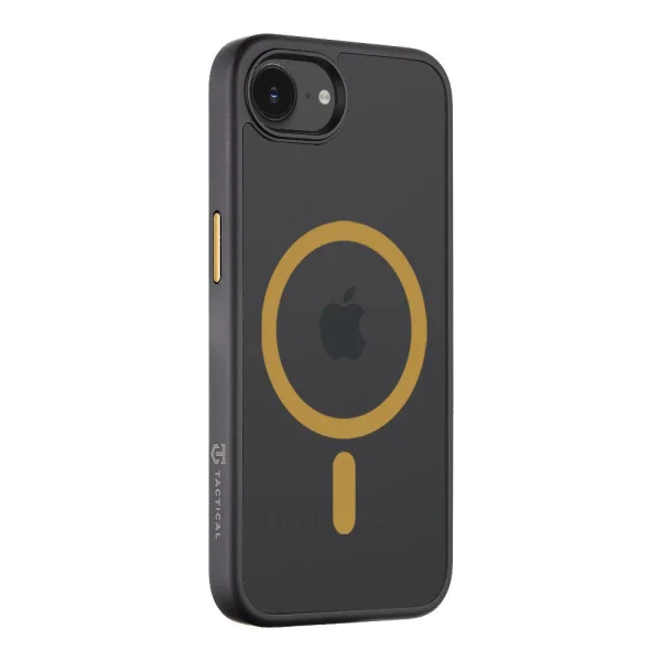 Shockproof case Tactical MagForce Hyperstealth for iPhone 16e/17e, Black-yellow 2