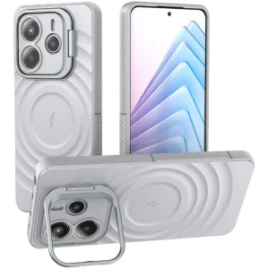 Силиконов калъф MagSF Kickstand за Xiaomi Redmi Note 14 5G, Сив
