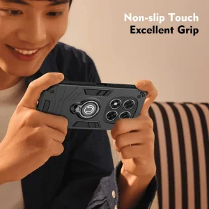 Удароустойчив Калъф Camshield Kickstand за Xiaomi Redmi Note 14 Pro 5G / Poco X7 5G, Черен 5