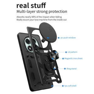 Shockproof Slide Camera case for Xiaomi Redmi Note 14 Pro 5G / Poco X7 5G, Black 3