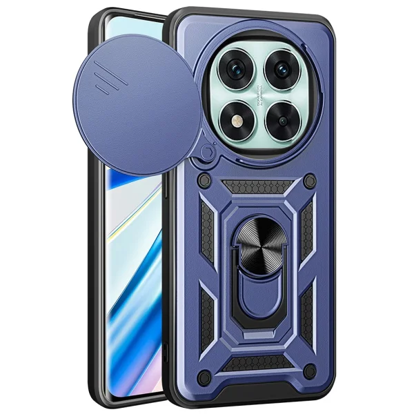 Удароустойчив калъф Slide Camera за Xiaomi Redmi Note 14 Pro 5G / Poco X7 5G, Син 1