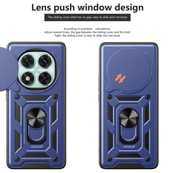 Удароустойчив калъф Slide Camera за Xiaomi Redmi Note 14 Pro 5G / Poco X7 5G, Син 2