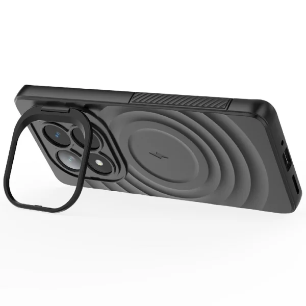 Силиконов калъф MagSF Kickstand за Xiaomi Redmi Note 14 Pro 5G / Poco X7 5G, Черен 3
