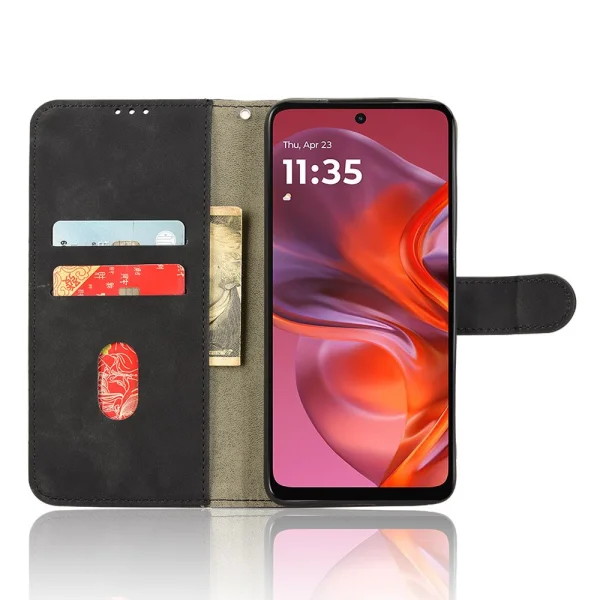 Калъф тефтер Anti Drop Wallet за Motorola Moto G05 4G, Черен 2