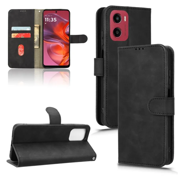 Калъф тефтер Anti Drop Wallet за Motorola Moto G05 4G, Черен 5