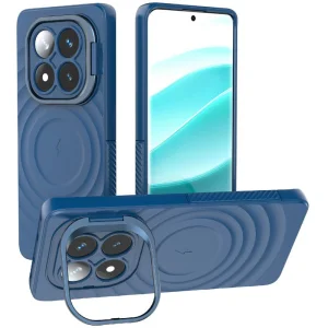 Силиконов калъф MagSF Kickstand за Xiaomi Redmi Note 14 Pro 5G / Poco X7 5G, Син