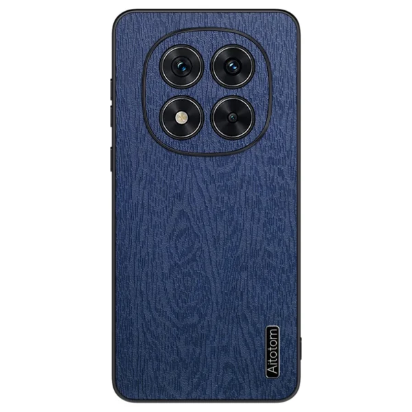 Shockproof case Wood Leather for Xiaomi Redmi Note 14 Pro 5G / Poco X7 5G, Blue 1