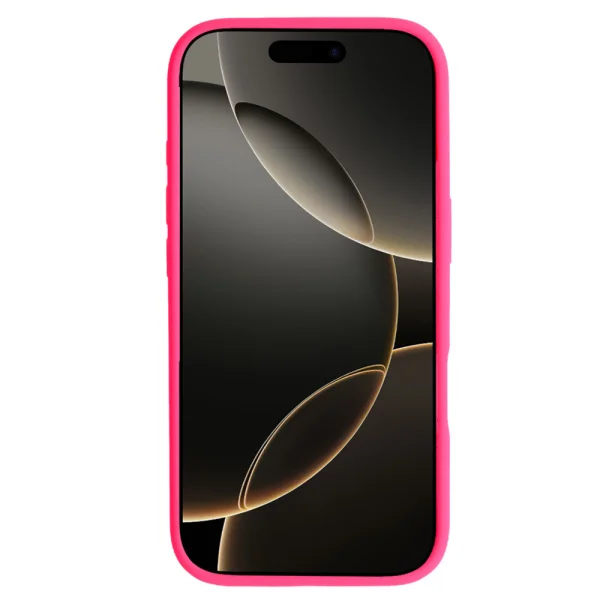 Shock-resistant case MagSF Slim Silicone for iPhone 16 Pro Max, Pink 3