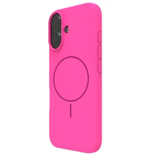Shockproof case MagSF Slim Silicone for iPhone 16, Pink 3