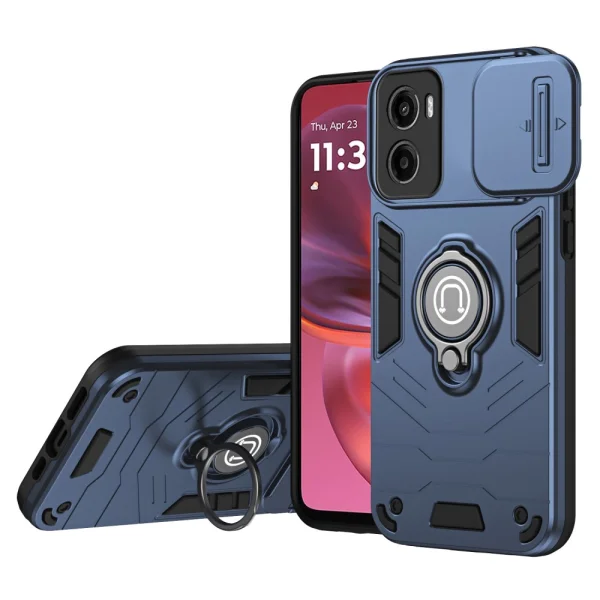 Удароустойчив калъф CamShield за Motorola Moto G05 4G, Син 1