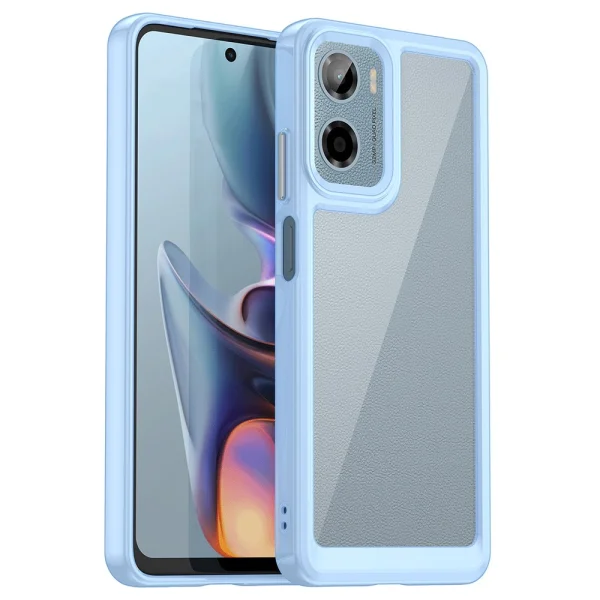 Удароустойчив калъф Acrylic за Motorola Moto E15 4G / G05 4G, Син 1