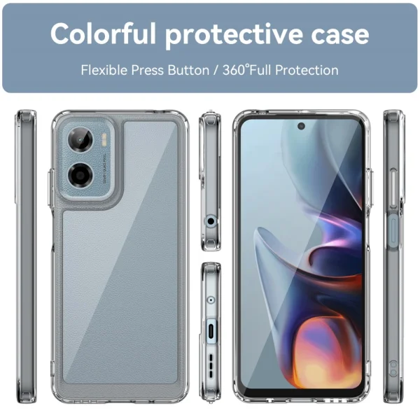 Удароустойчив калъф Acrylic за Motorola Moto E15 4G / G05 4G, Прозрачен 2