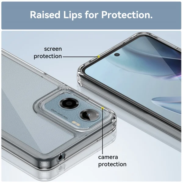 Удароустойчив калъф Acrylic за Motorola Moto E15 4G / G05 4G, Прозрачен 4