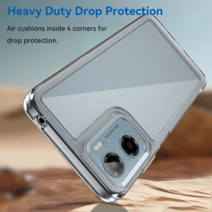 Удароустойчив калъф Acrylic за Motorola Moto E15 4G / G05 4G, Прозрачен 3