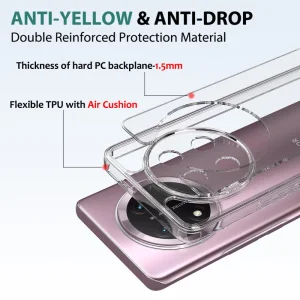 Shockproof Case Shockproof for Honor Magic7 Lite 5G, Transparent 5