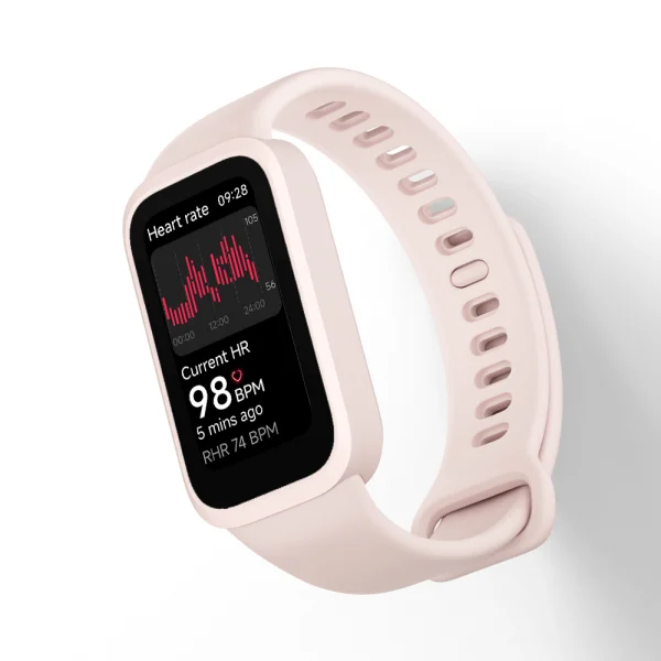 Смарт гривна Xiaomi Smart Band 9 Active Beige, Розов 3