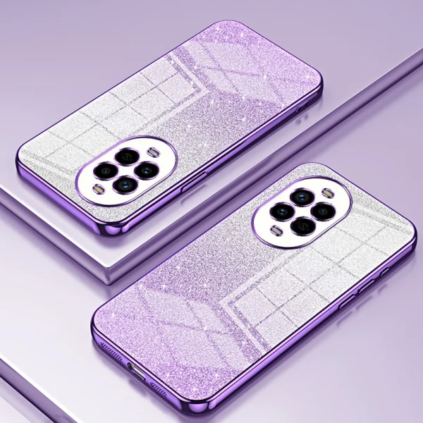 Silicone Case Electroplating Glitter for Huawei Nova 13 Pro 5G, Purple 2