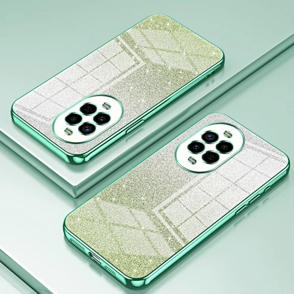 Electroplating Glitter Silicone Case for Huawei Nova 13 Pro 5G, Green 2