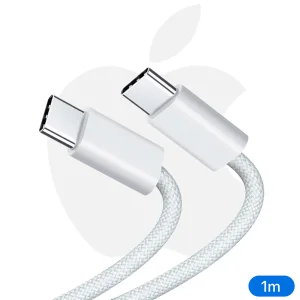 Кабел APPLE, MQKJ3ZM A, USB-C към USB-C, 60W, 1m, Бял 4