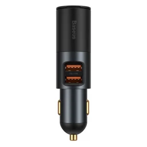 Baseus Cigarette Lighter Expansion Car Charger 2xUSB-A 120W Car Charger, Dark Gray 4