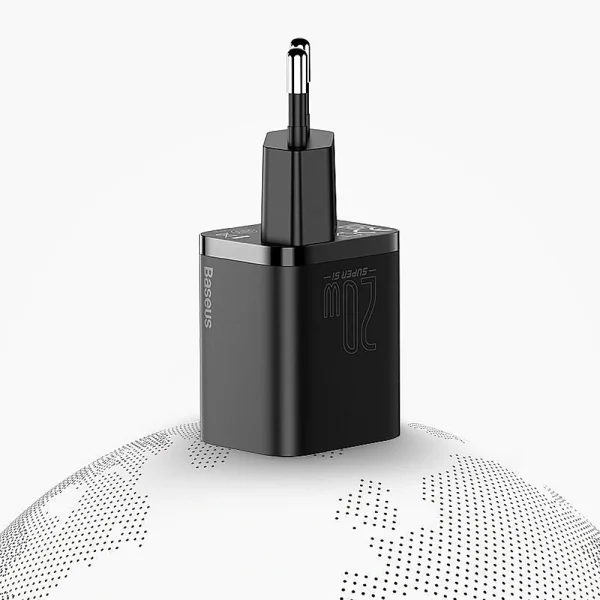 Зарядно BASEUS Super Si, 220V 20W, 1C, USB-C, CCSUP-B01, Черен 5
