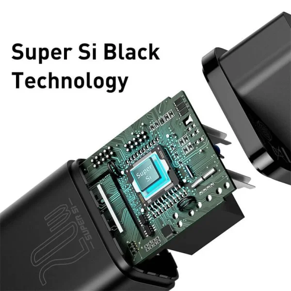 Зарядно BASEUS Super Si, 220V 20W, 1C, USB-C, CCSUP-B01, Черен 2