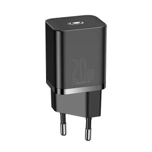 Зарядно BASEUS Super Si, 220V 20W, 1C, USB-C, CCSUP-B01, Черен