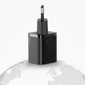 Зарядно BASEUS Super Si, 220V 20W, 1C, USB-C, CCSUP-B01, Черен 5