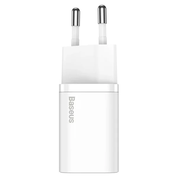 Зарядно BASEUS Super Si, 220V 20W, 1C, USB-C, CCSUP-B02, Бял 1