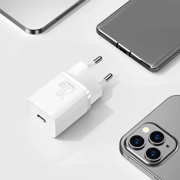 Зарядно BASEUS Super Si, 220V 20W, 1C, USB-C, CCSUP-B02, Бял 4